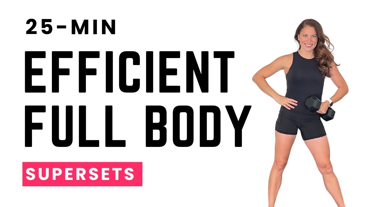25 Minute Simple Full Body Workout | Dumbbell Supersets