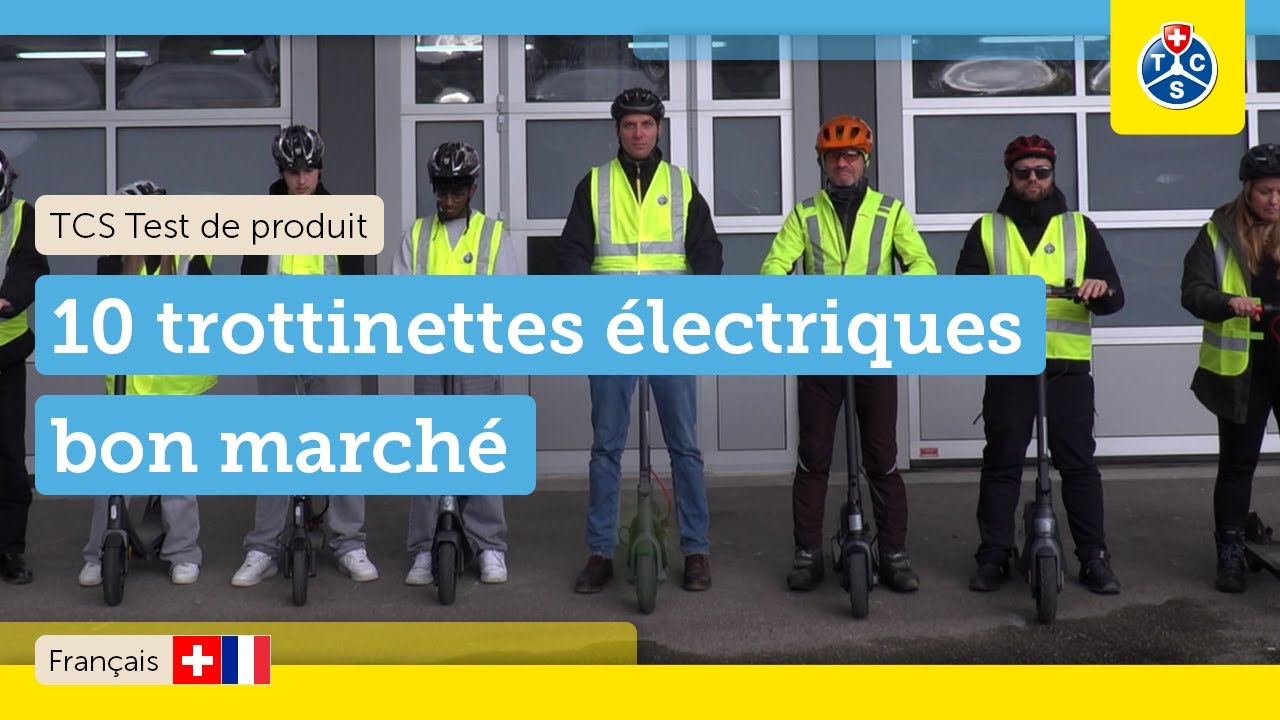 Test comparatif de 10 trottinettes &eacute;lectriques pas ch&egrave;res 2025 - TCS Suisse