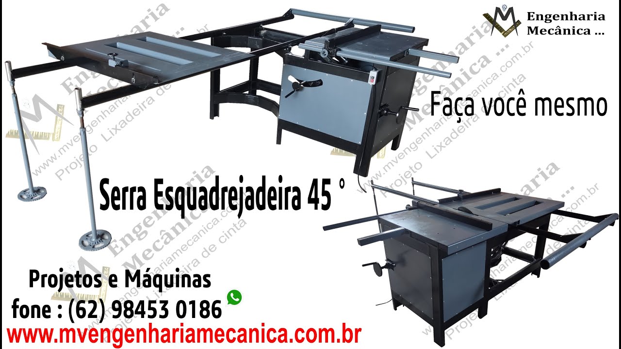 Serra esquadrejadeira 45 graus