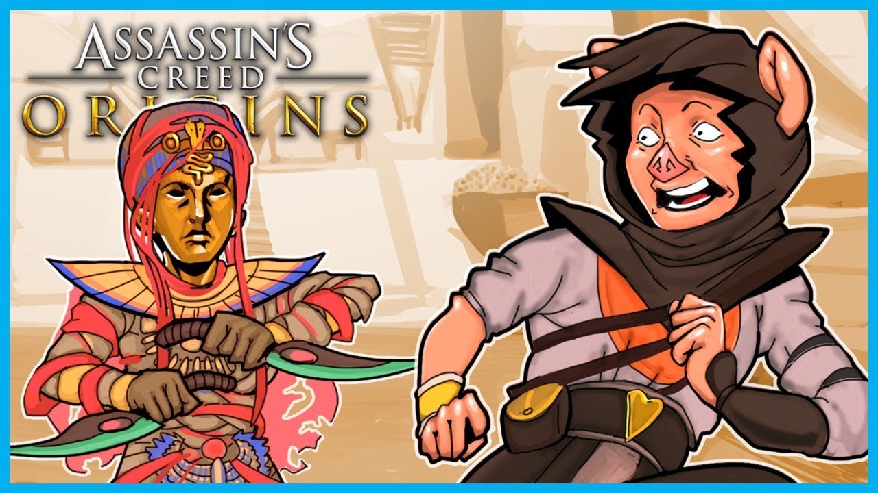 The CURSE of the PHARAOHS in Assassin's Creed Origins! - (AC Origins DLC Funny Adventures)