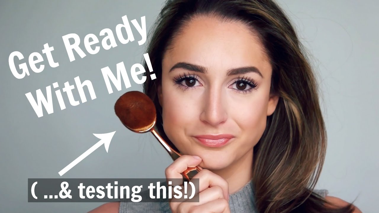 Get Ready With Me + Oval Foundation Brush 1st Impressions