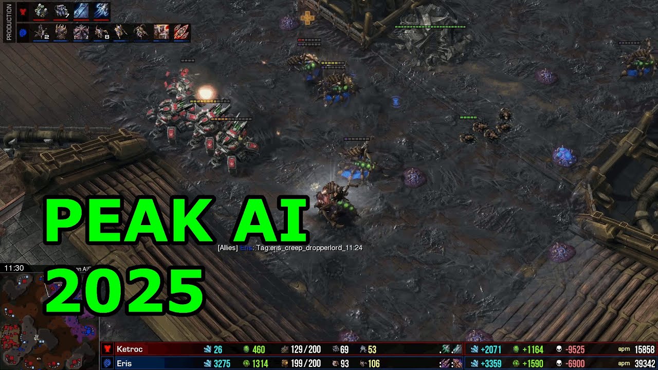 70,000 APM AI BATTLE - Ketroc vs Eris - Starcraft 2 AI