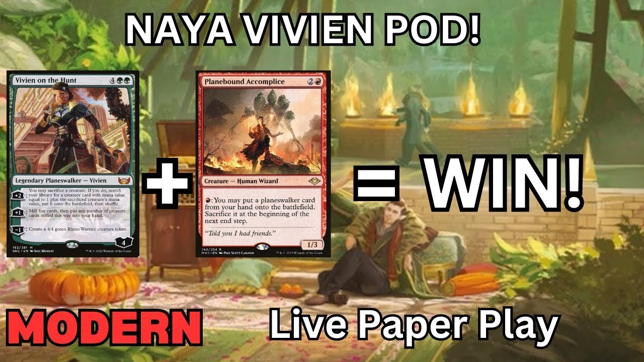 Magic Live 2023(Modern) ⚪🟢🔴 Turn 3 Win! Viven Pod at Local Game Store