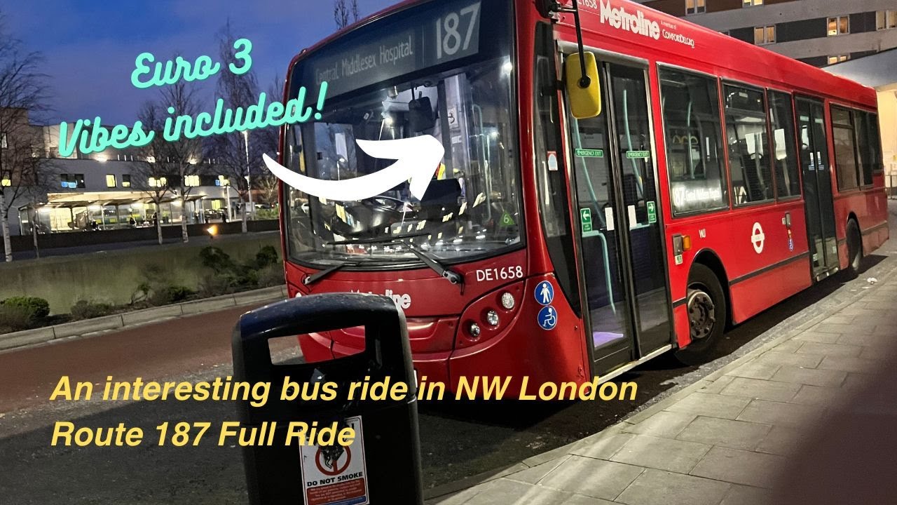 Metroline Route 187 - Full journey, Euro 3 vibes