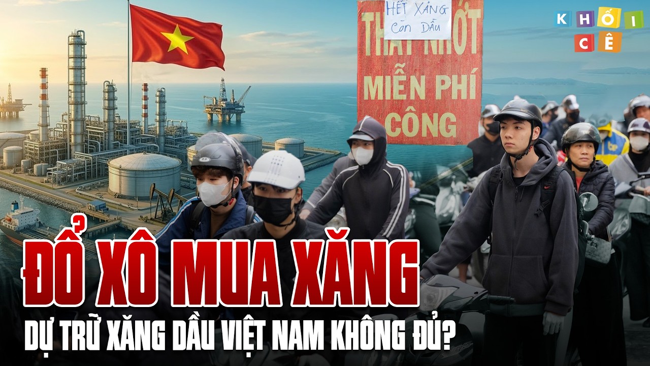 ĐỔ XÔ ĐI MUA XĂNG | DỰ TRỮ XĂNG DẦU VIỆT NAM THẤP CÓ PHẢI LÀ NGUYÊN DO