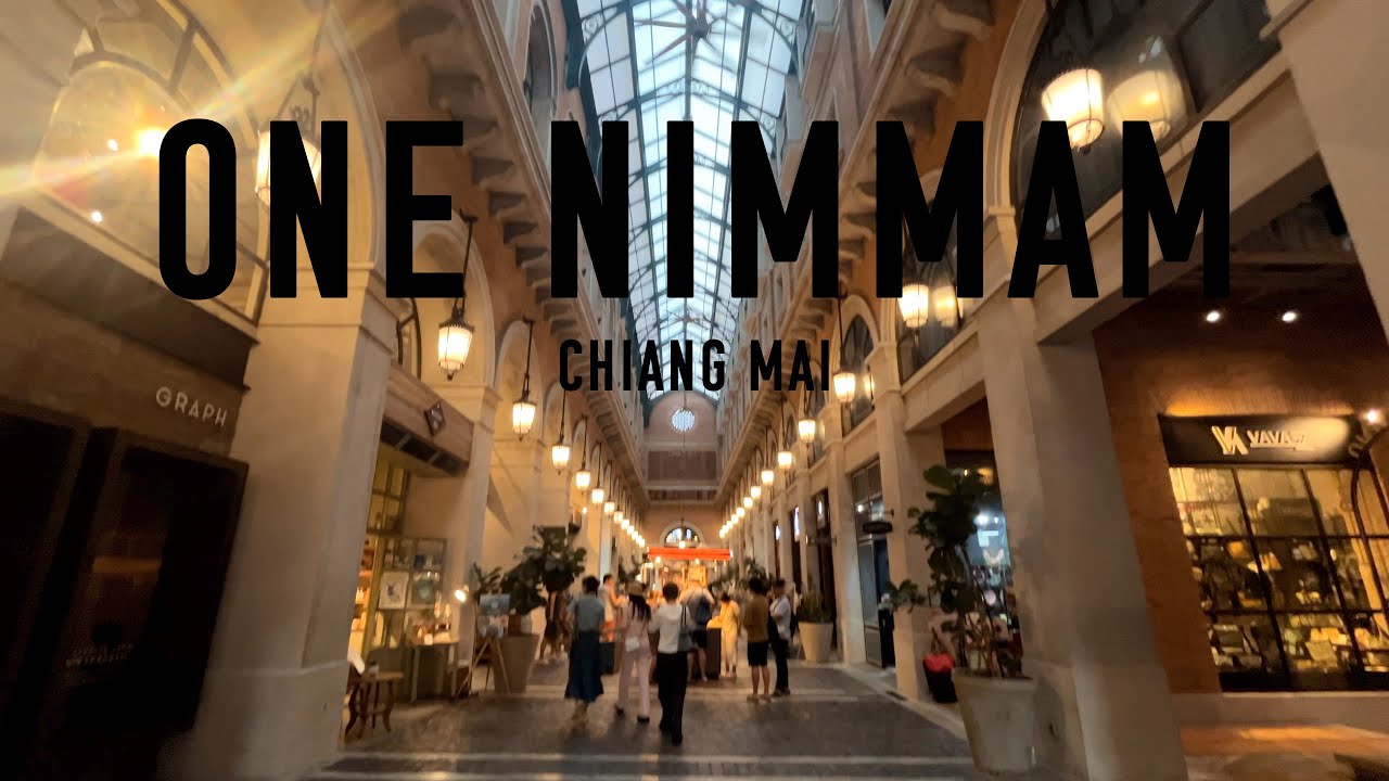 CHIANG MAI: One Nimman, White Market, Think Park [4k] Walking Tour Thailand