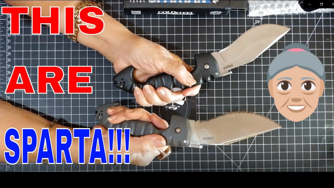 MOM TAKES ON THE SPARTANS!!! SERRATED VS NON!!!