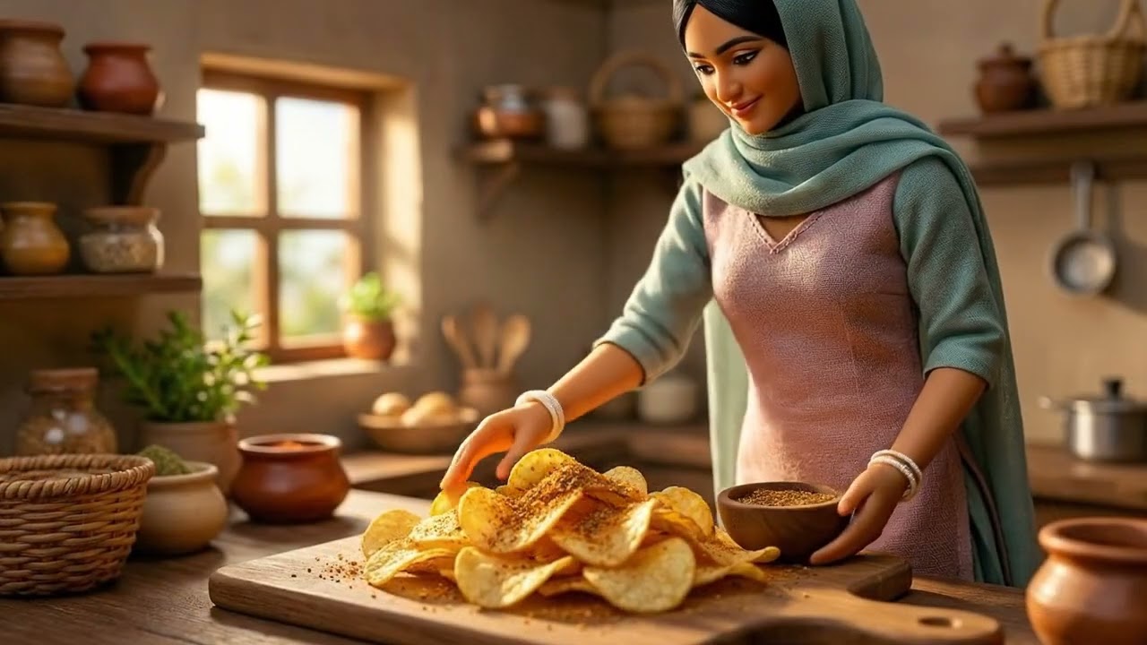High quality ASMR sounds of grinding spices, sizzling oil, and crackling wood fires