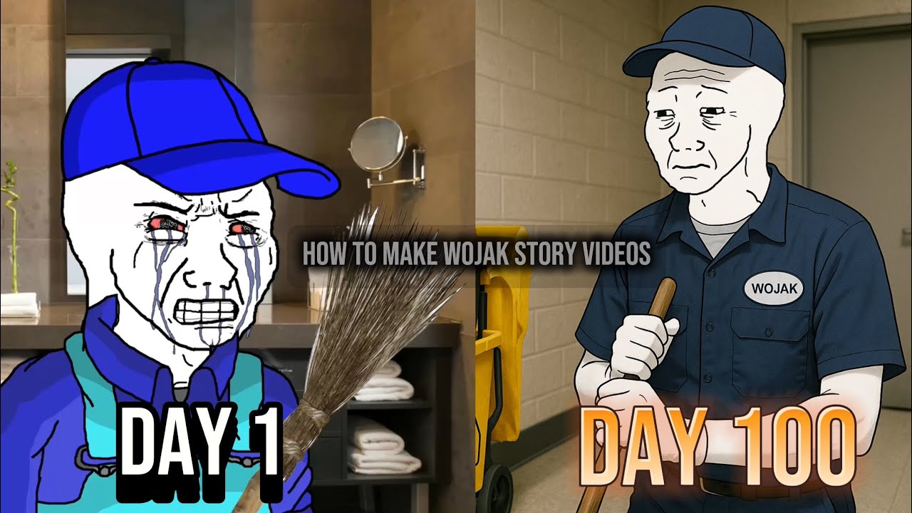 Как создавать анимационные видеоролики Wojak Story, такие как Low Budget Stories и Zero Budget St...
