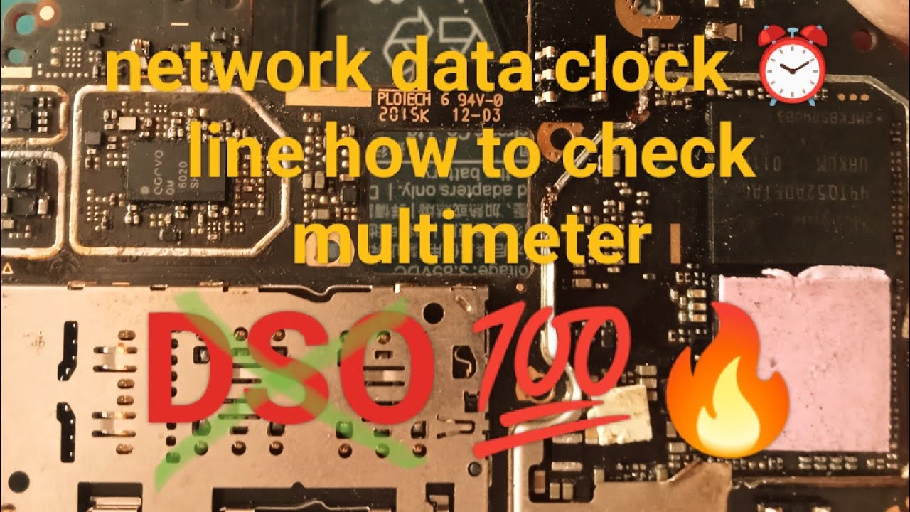 network data clock line कैसे चेक करते हैं🛜//without DSO network problem solve 💯✅