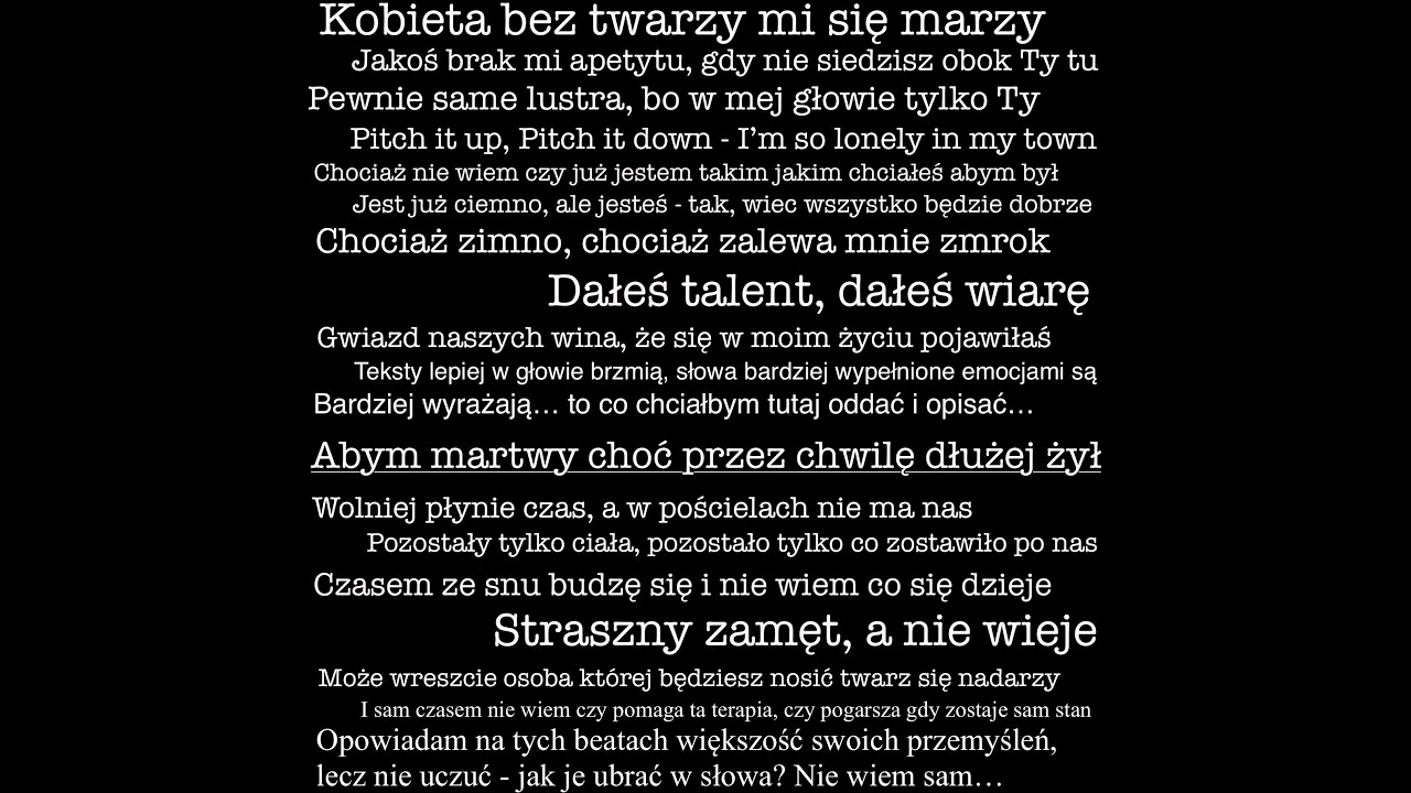 Panie Boże (Prod. Docent) - [Abym martwy choć przez chwilę dłużej żył]