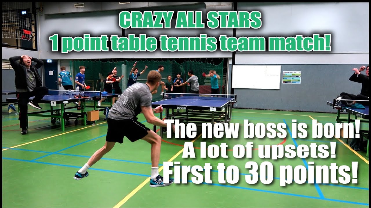 CRAZY 1 point Table Tennis team match!! What a pressure!! #tabletennis #trickshots #卓球 #tafeltennis