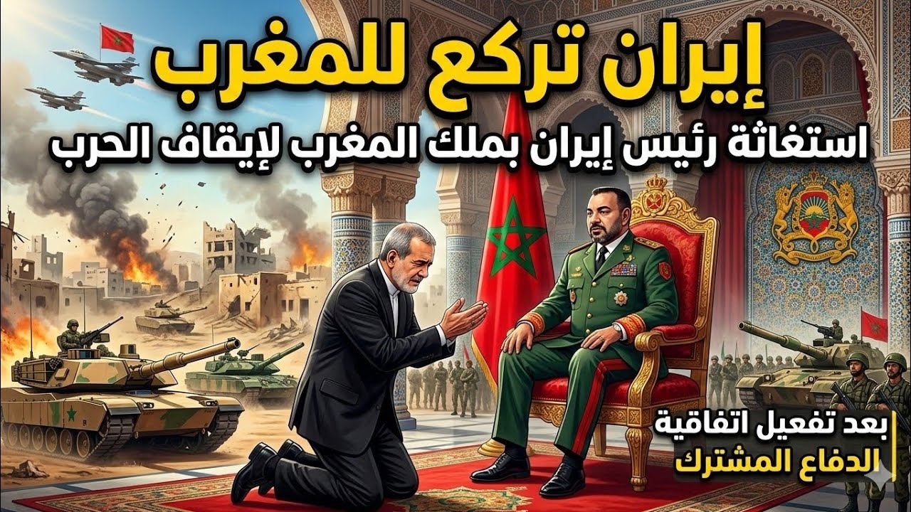 ايران تركع للمغرب: استغاثةرئيس ايران بملك المغرب لايقاف الحرب بعد تفعيل المغرب اتفاقيةالدفاع المشترك