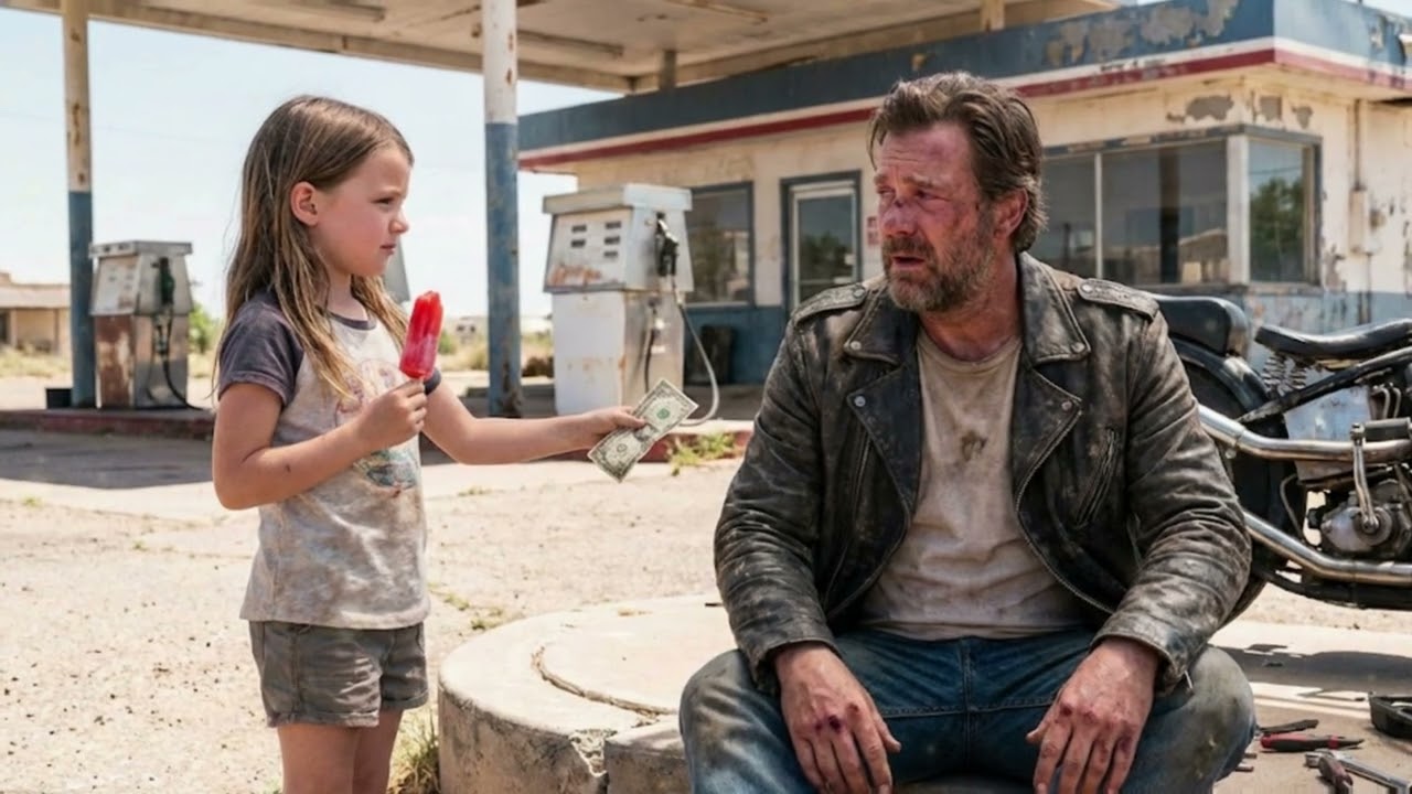Little Girl Offered Her Last Dollar to a Struggling Biker —What 70 Bikers Did Amazed Everyone