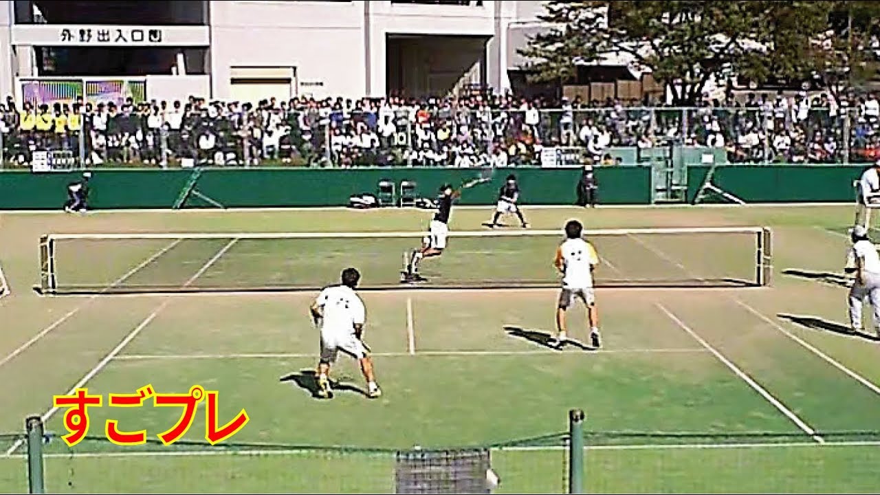 [すごプレ]ソフトテニス　全日本選手権天皇杯皇后杯2011　男子　準々決勝　篠原・小林(日体桜友会・ミズノ)－品川・中本（早稲田大学）