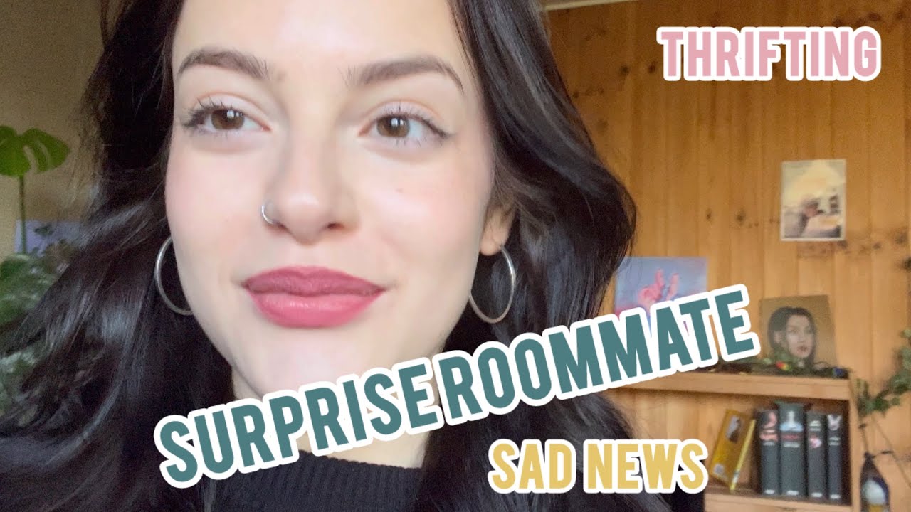 Thrifting and a surprise new roommate🐰| heartfelt vlog with a sad twist