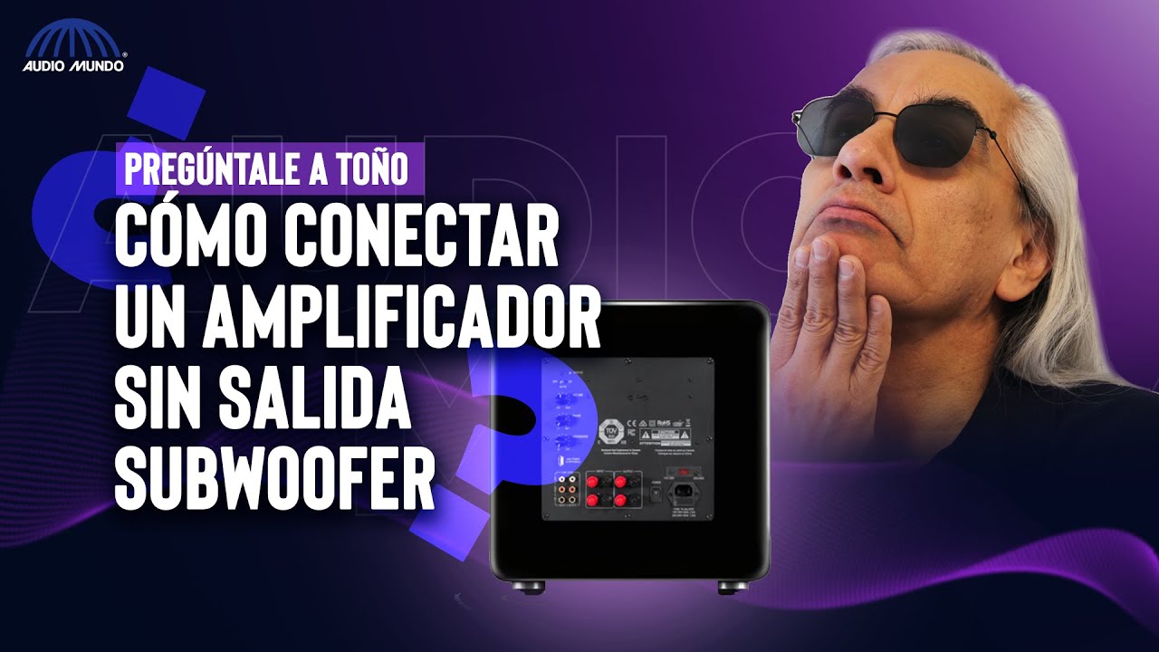 Cómo conectar un receptor o amplificador estéreo sin salida de subwoofer
