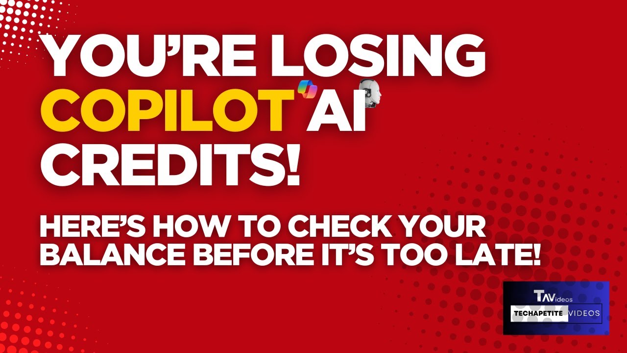 You&rsquo;re Losing Copilot AI Credits! Here&rsquo;s How to Check Your Balance Before It&rsquo;s Too Late!