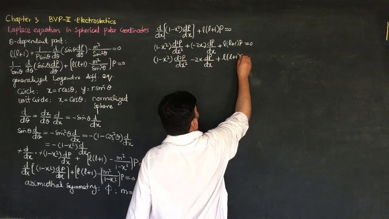 L19.2 Power Series Solution of Legendre's Equation | Azimuthal Symmetry & Radial Function