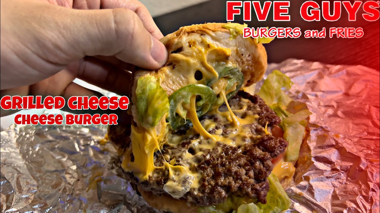 Is Five Guys Grilled Cheese Burger Any Good? *Secret Menu*