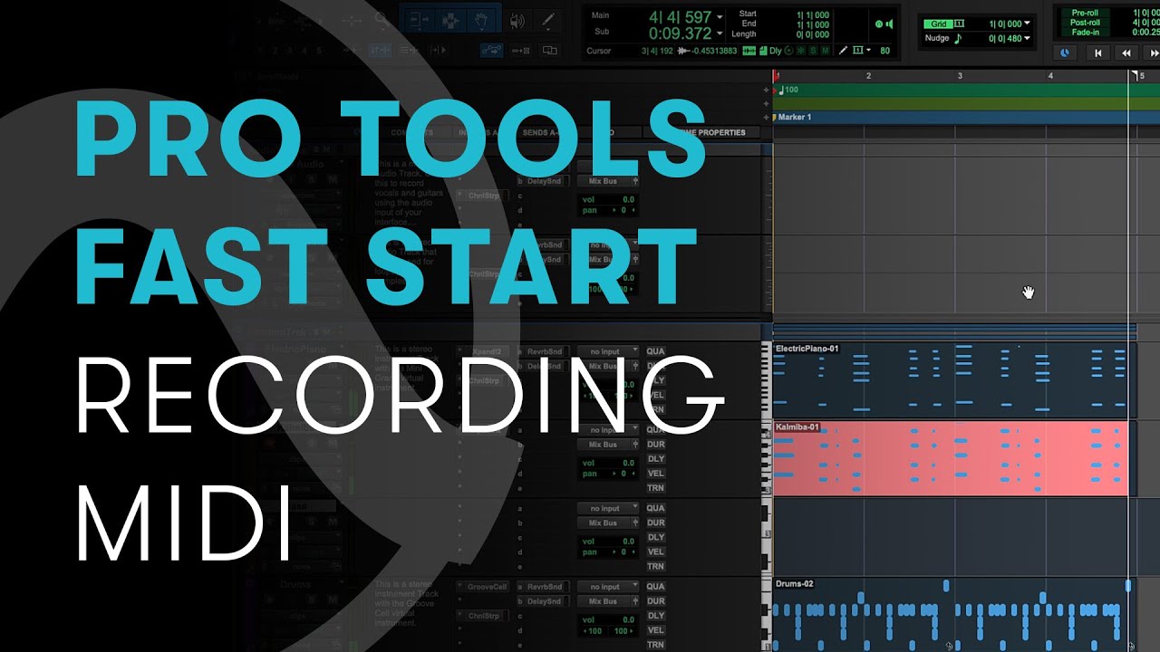 Pro Tools Fast Start — Chapter 2: Recording MIDI