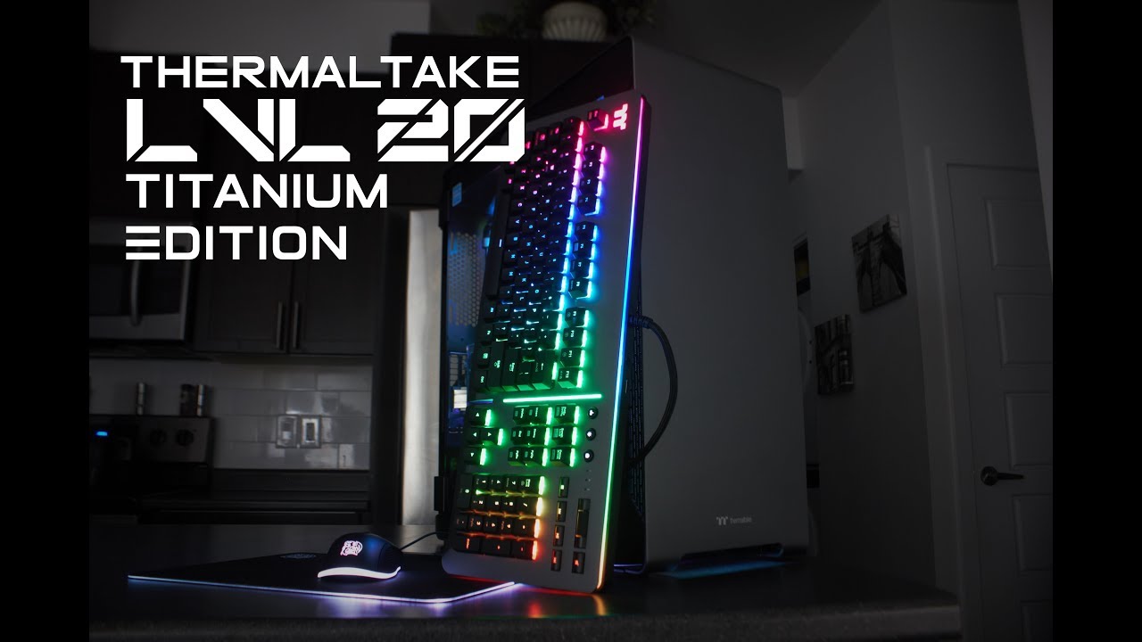 Thermaltake Level 20 Titanium Edition RGB Keyboard Overview.