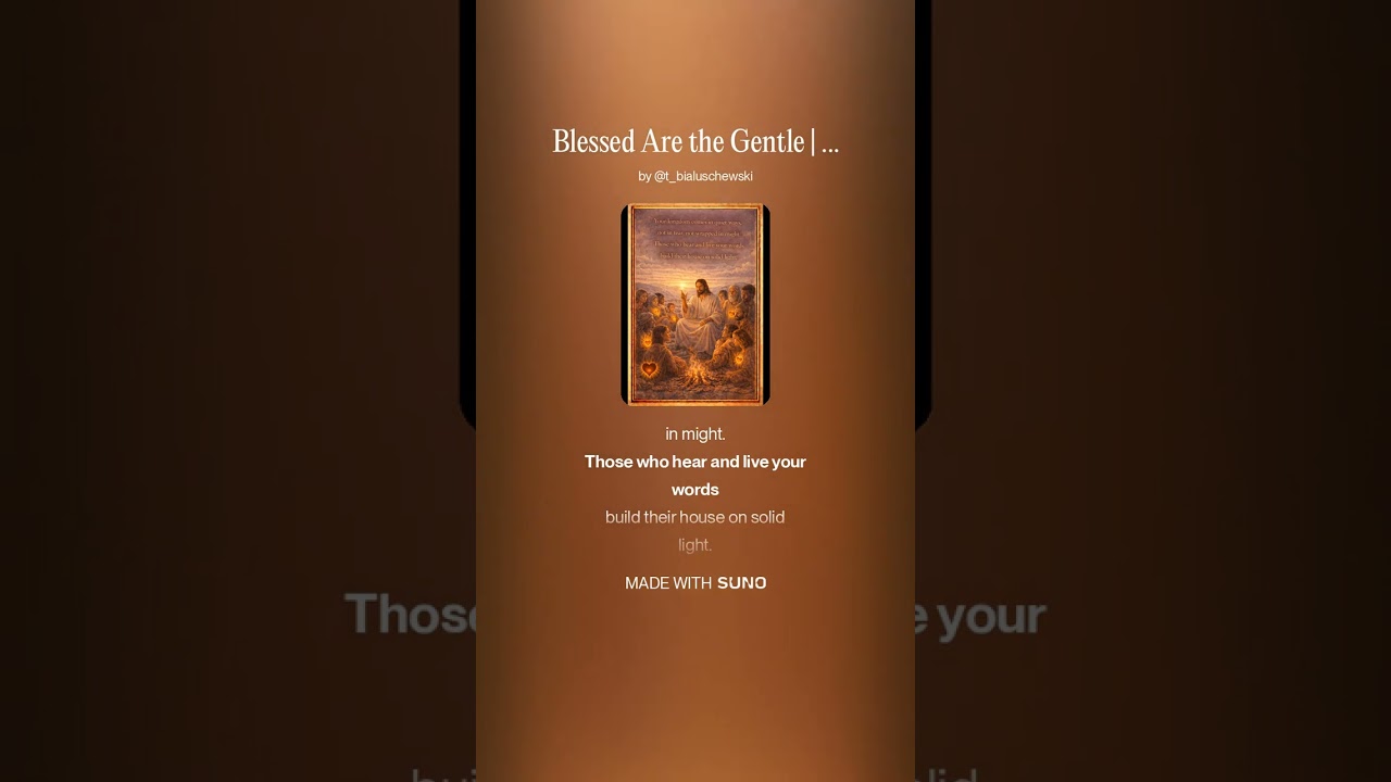 Blessed Are the Gentle | Sermon on the Mount | Folk Gospel Prayer Song DIVINE TIME MUSIC AI