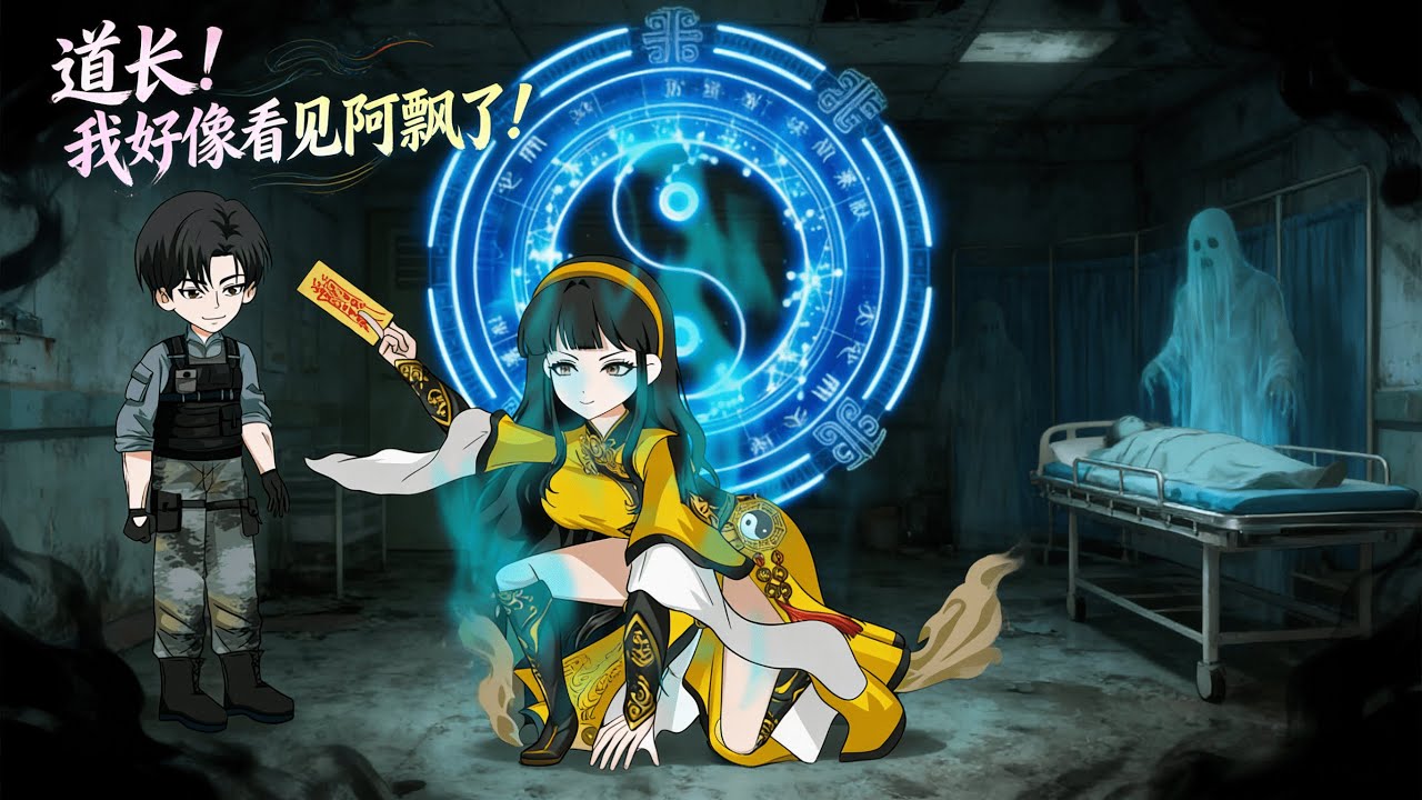 👻苏小梅半夜巡楼，撞见小鲜肉魏明的冤魂飘来飘去，她淡定递根烟：兄弟，有事说事，别飘来飘去吓人！#沙雕剧情 #漫畫