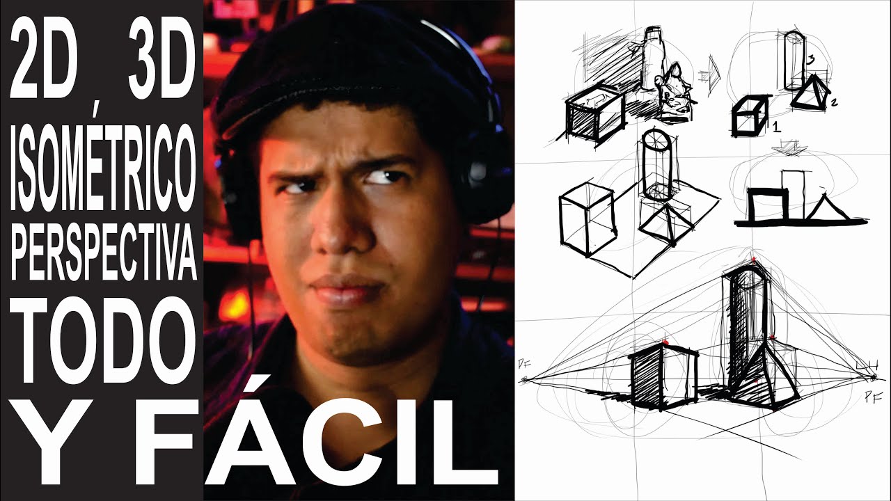 Dibujar en perspectiva a altura de pájaro y altura normal, dibujar isométrico, vista 2D y 3D - TODO