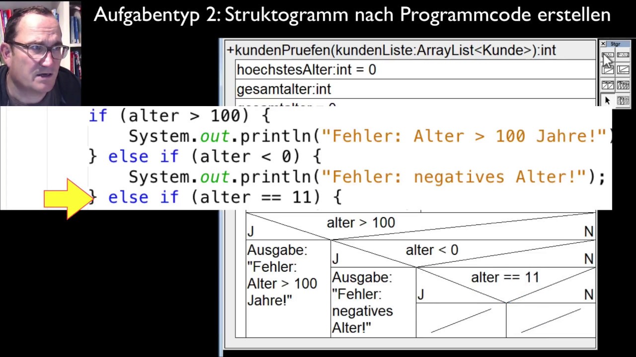 Struktogramme 7: Übungen mit Lösungen