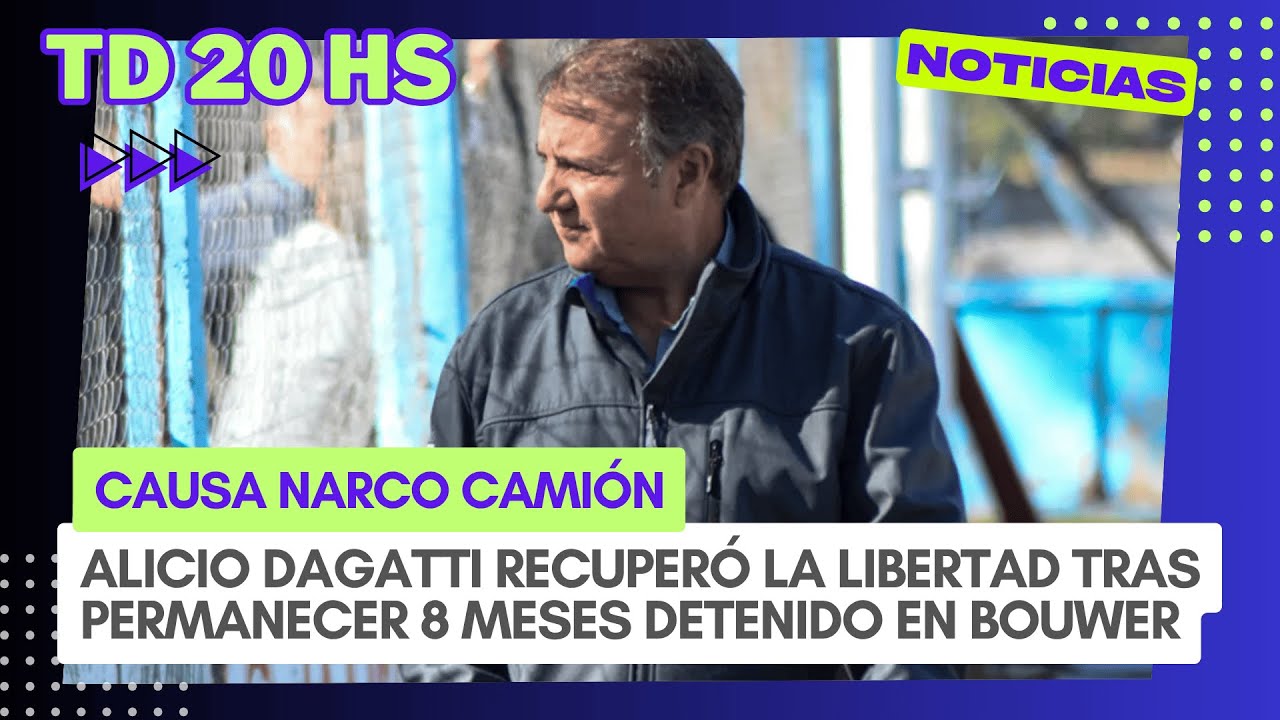 Alicio Dagatti recuperó la libertad tras permanecer 8 meses detenido en Bouwer