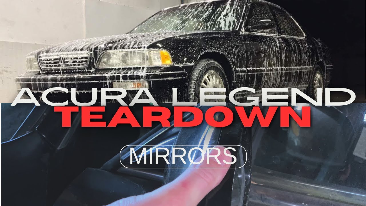 Removing Mirrors - Acura Legend Restoration Disassembly - Project 130R