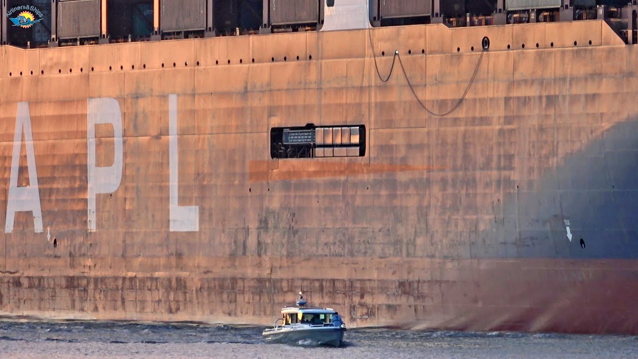 ULTRA LARGE Container Ship arrives in HAMBURG - Shipspotting HAMBURG September 2020