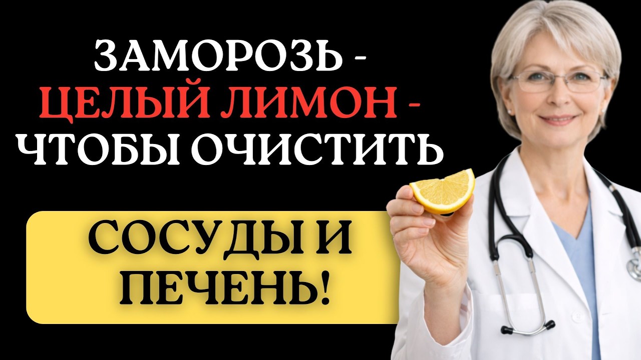 Вы всю жизнь ели лимон неправильно! Заморозьте его целиком — сосуды скажут спасибо! Доктор Татьяна