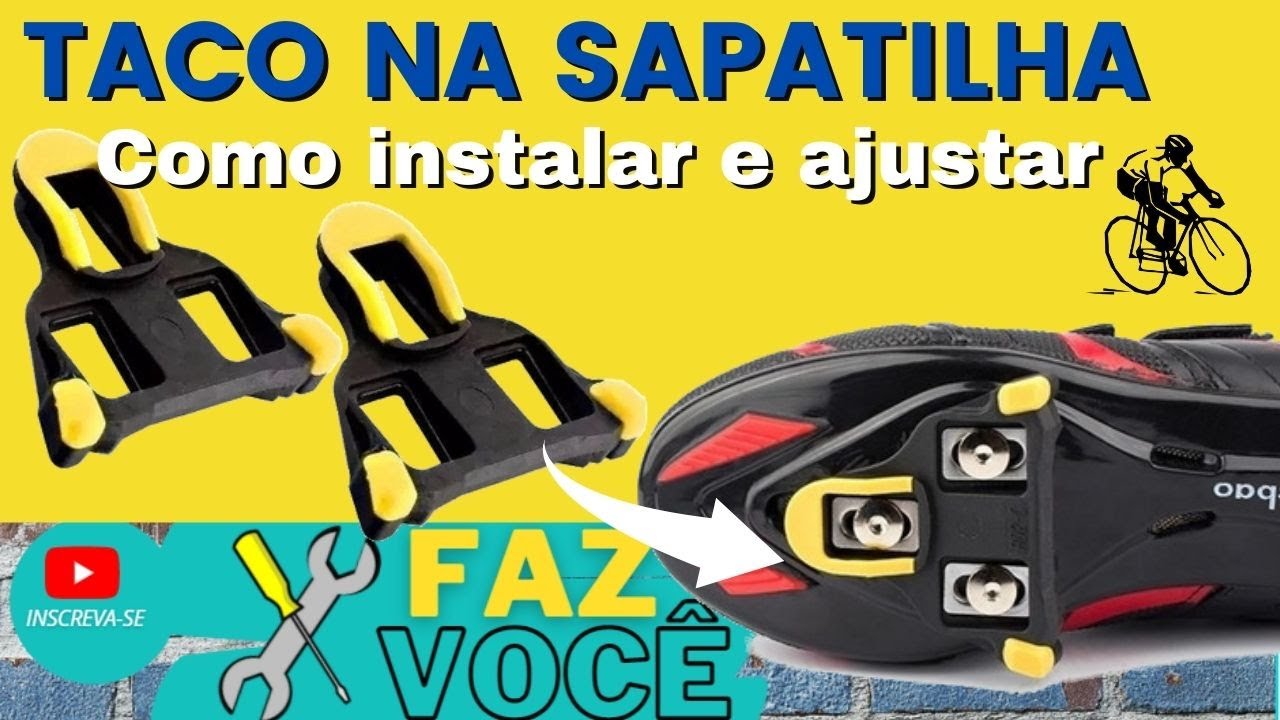 Como instalar e ajustar o taquinho na sapatilha (Bike Speed)