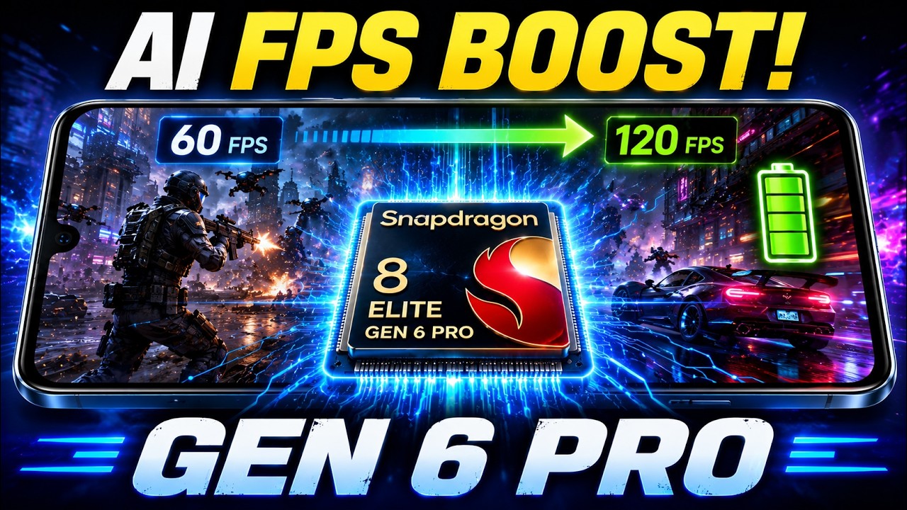 AI Frame Fusion on Snapdragon Gen 6 Pro! More FPS, Better Graphics & Less Battery Drain?