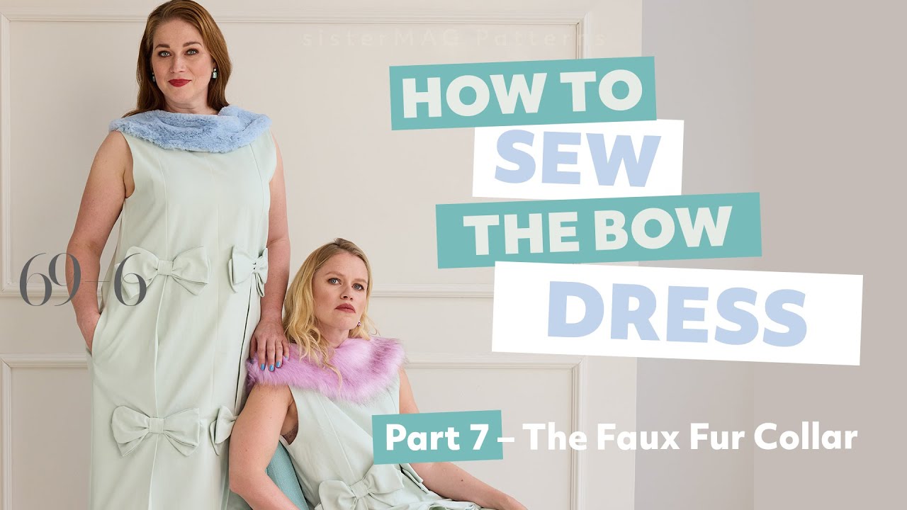 How to Sew a Faux Fur Collar | 69-6 Step-by-Step Sewing Tutorial Part 7