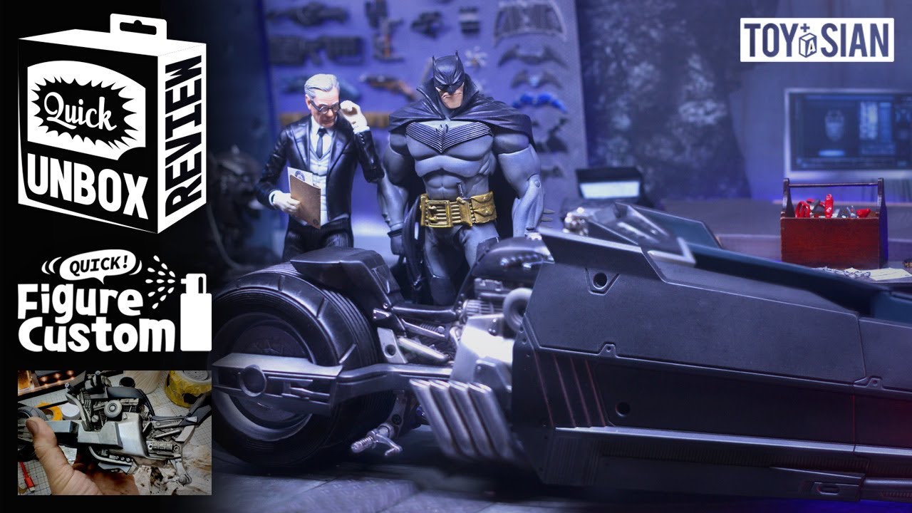 DC multiverse Curse of the White Knight BAT CYCLE Unboxing & Review Repaint Custom 開封レビュー リペイント カスタム