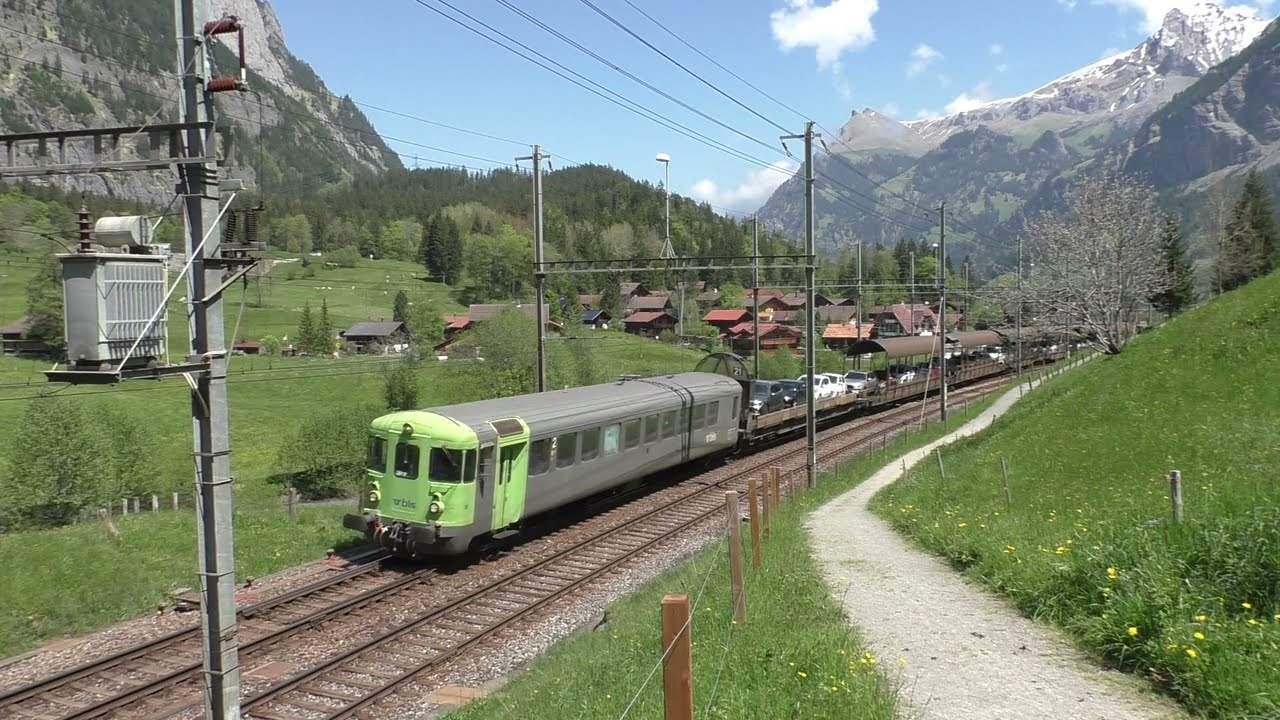 bls Autoverlad Lötschberg [1] Kandersteg - Goppenstein mit Re 425