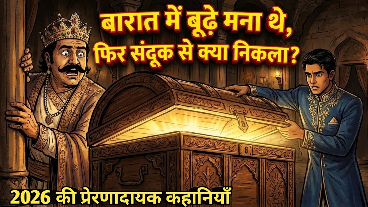 बारात में बूढ़े मना थे! 😱 घमंडी राजा और लकड़ी के संदूक का राज | Hindi Moral Stories #zubaanekhaas 
