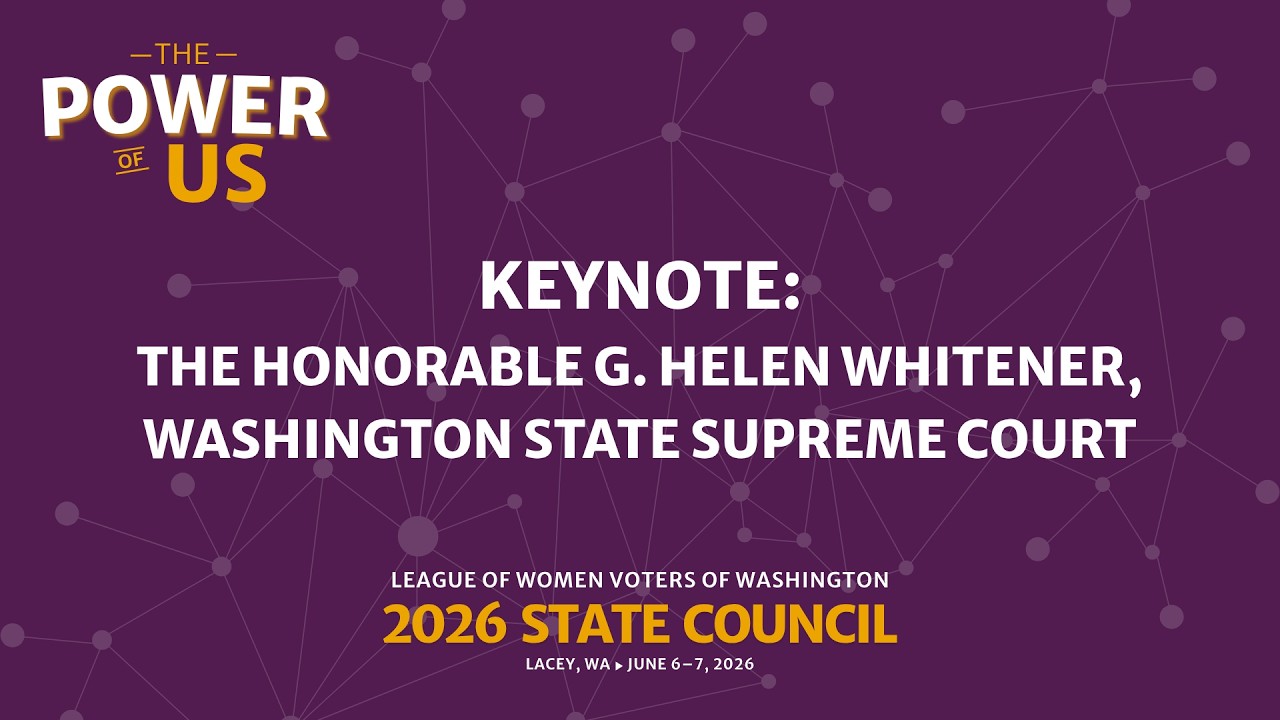 Council 2026 Keynote : The Honorable G. Helen Whitener, Washington State Supreme Court