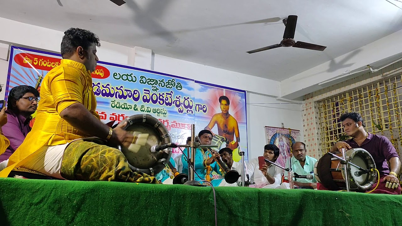 k m manohar tavil videos kandukuru program