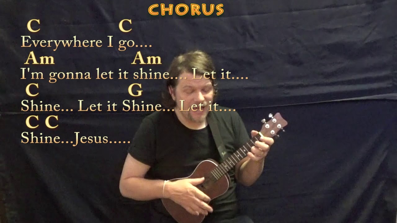 This Little Light of Mine (Spiritual) Ukulele Cover Lesson in C with Chords/Lyrics