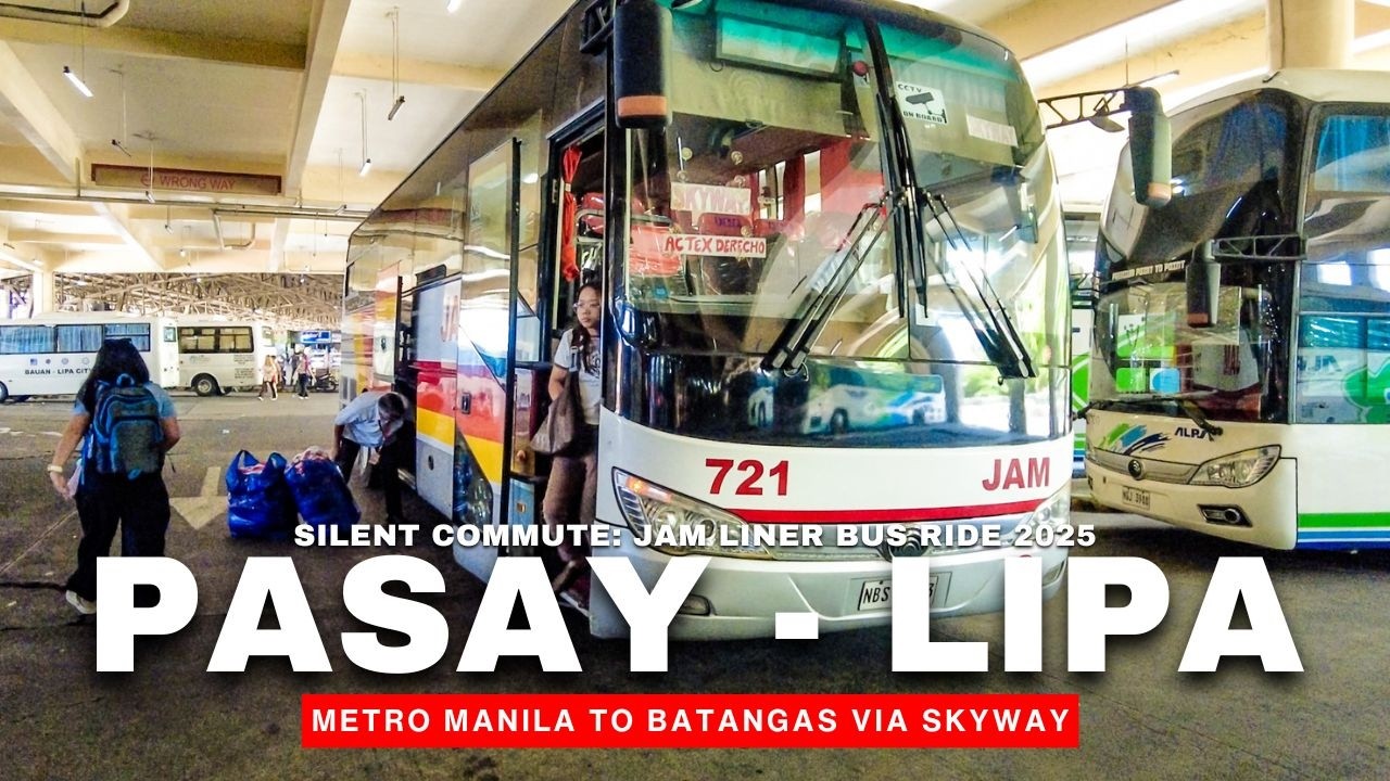 [4K] SILENT COMMUTE: Pasay to Lipa | Metro Manila to Batangas Via Skyway | Bus Ride 2025
