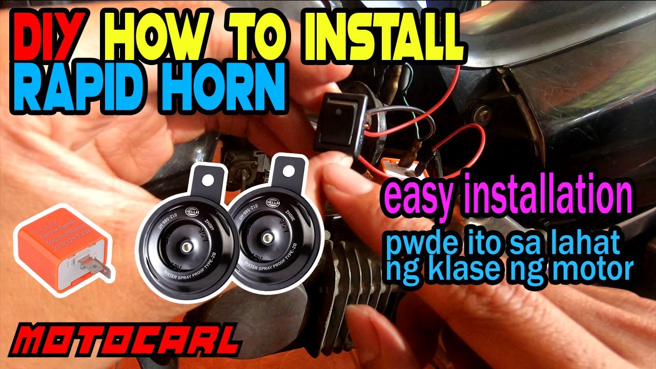 How to install Rapid horn with switchable stock horn | Honda XRM125