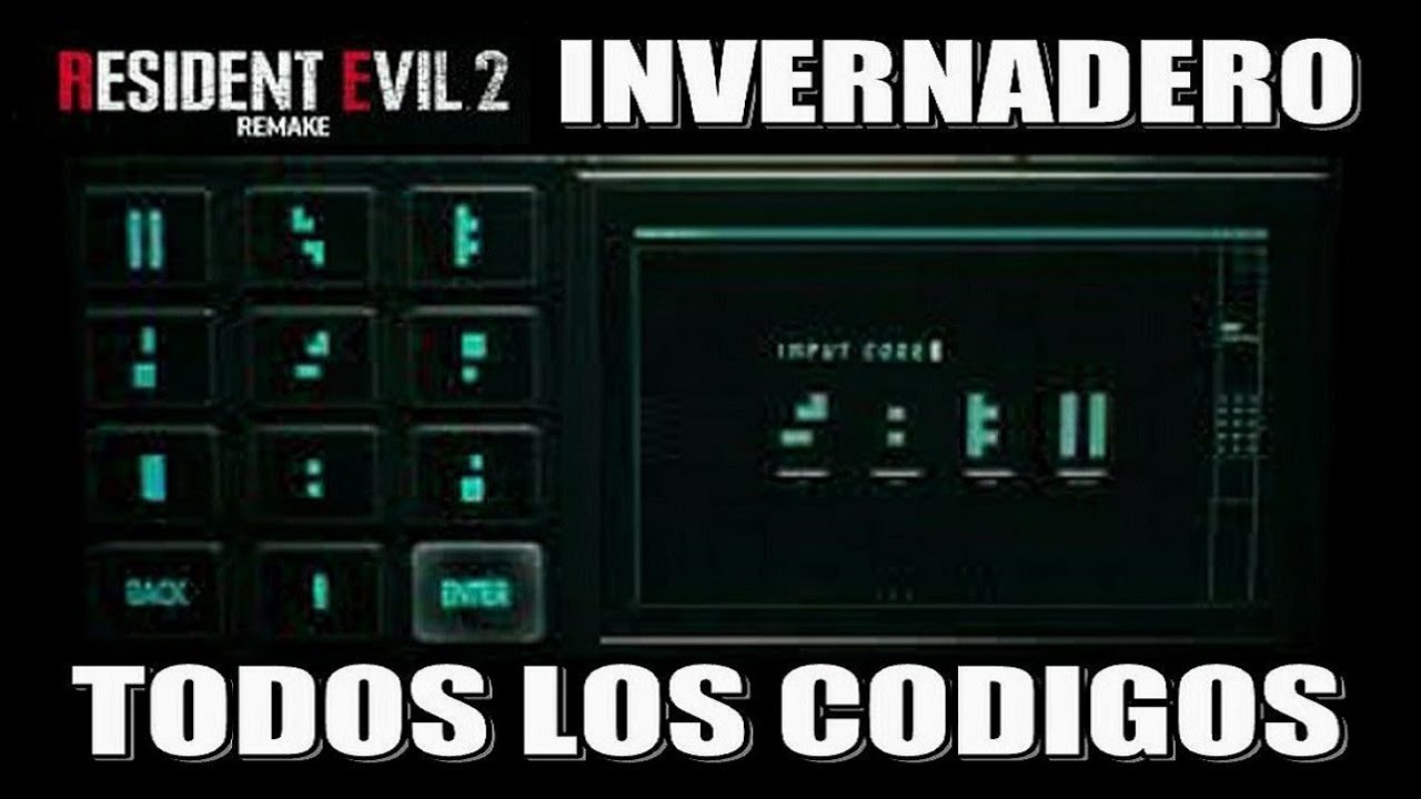 Resident Evil 2 Remake Todos los Códigos del Invernadero (Laboratorio) Escenario 1 & 2