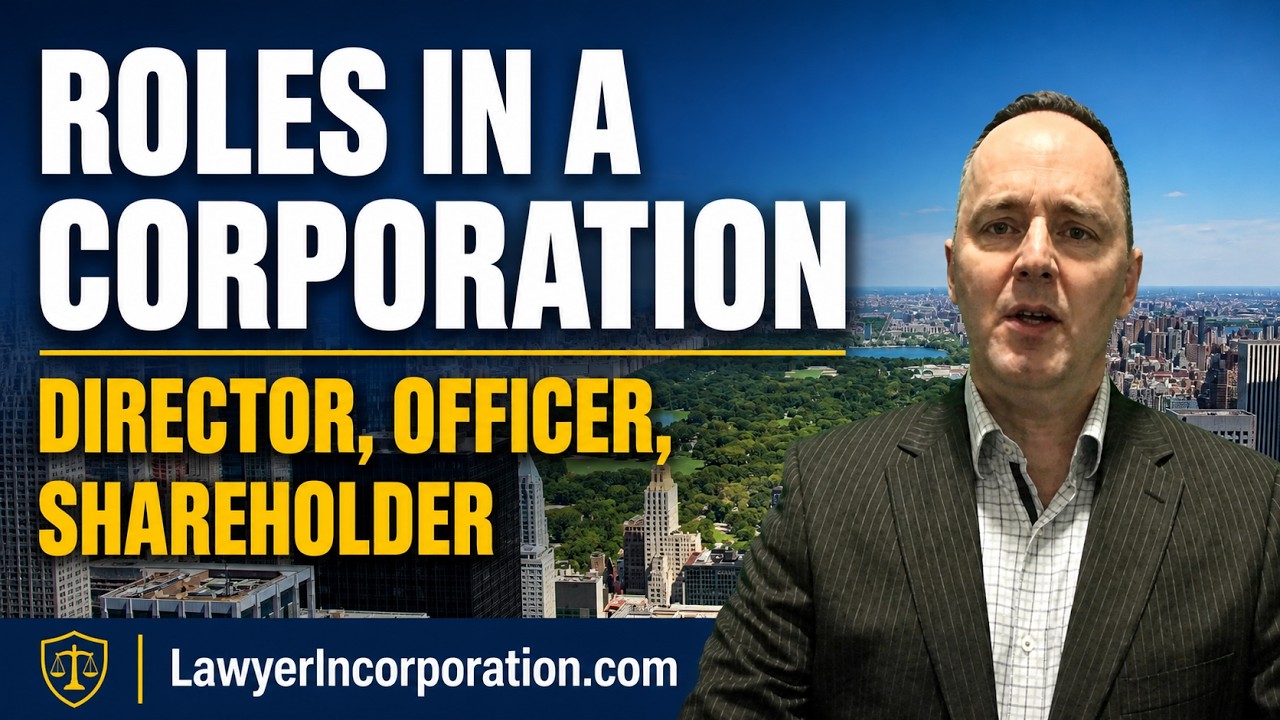 Roles in a Corporation - Director, Officer and Shareholder