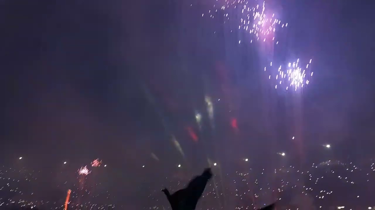 Festa terzo scudetto Napoli Napoli - Fiorentina 1 — 0 Fuochi d'artificio 07 maggio 2023
