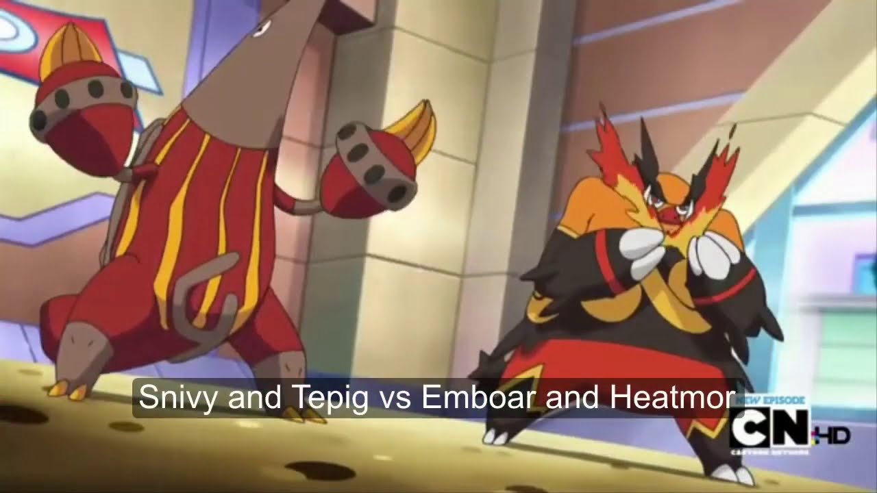 [Pokemon_AMV ]_-_Snivy_and_Tepig_vs_Emboar_and_Heatmor