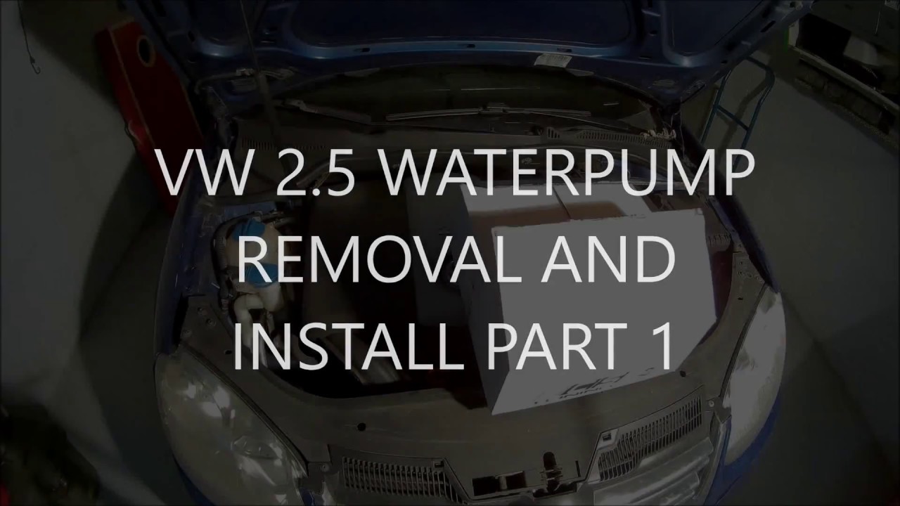 VW MK5 2.5 WATERPUMP REMOVAL AND INSTALL PART 1